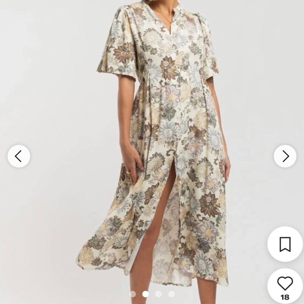 The Lullaby Club Floral Bloom Midi Dress Sz XS Maternity